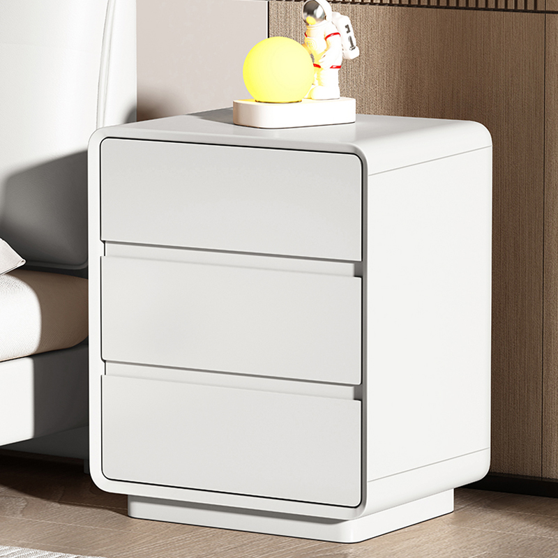 Modern Pine Wood Bedside Cabinet with 3 Drawers in Standard Height - image 4
