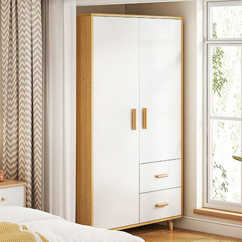 Modern Manufactured Wood Cabinet Armoire with Hanging Rod, Interior Shelves, Soft Close Drawer & Soft Close Door - image 5