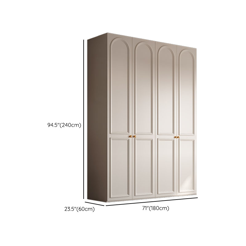 Chalk Modern Wooden Standalone Almirah with Soft Close Drawer, Soft Close Door, and Interior Shelves - image 18