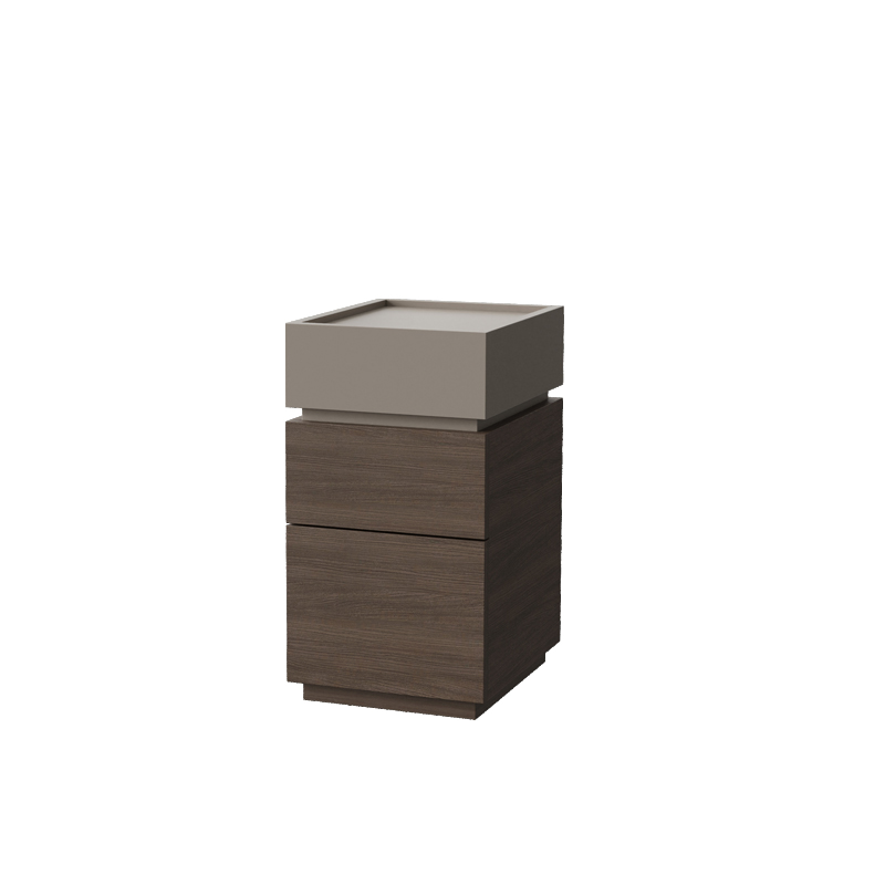 Modish Nightstand With Drawer Organization Featuring 3 Drawers and Laminate Countertop - image 4
