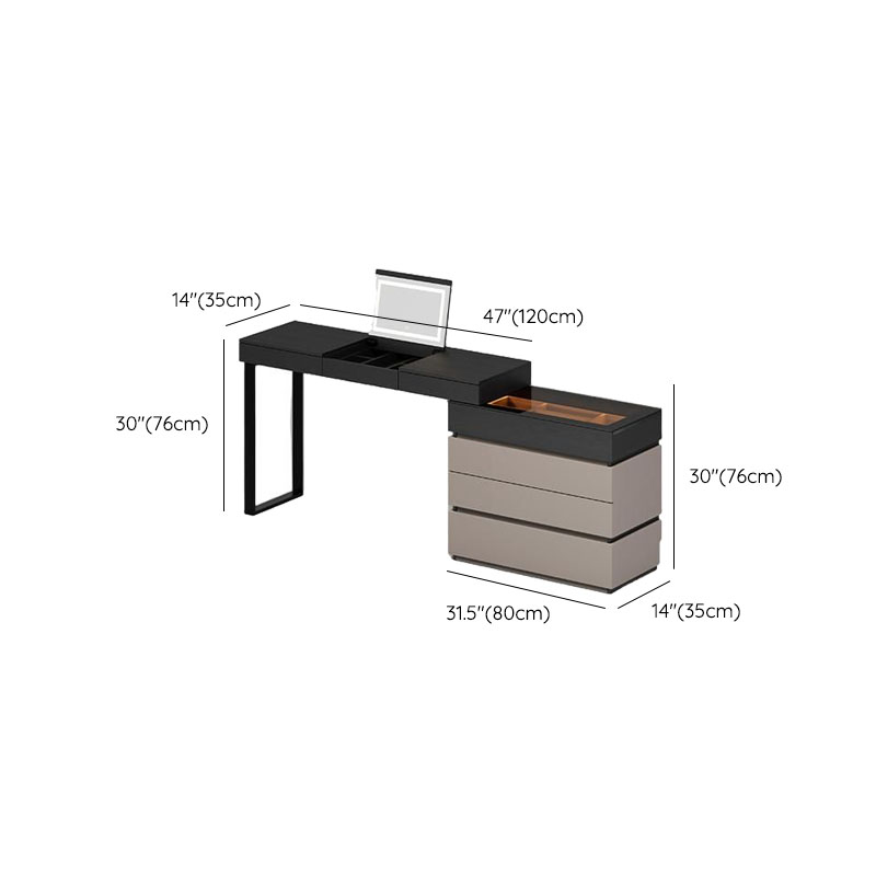 Multi-Purpose Vanity Set with 10 Drawers, Lighting, 2-in-1 Built In Makeup Vanity, Adjustable Touch and Brightness - image 14