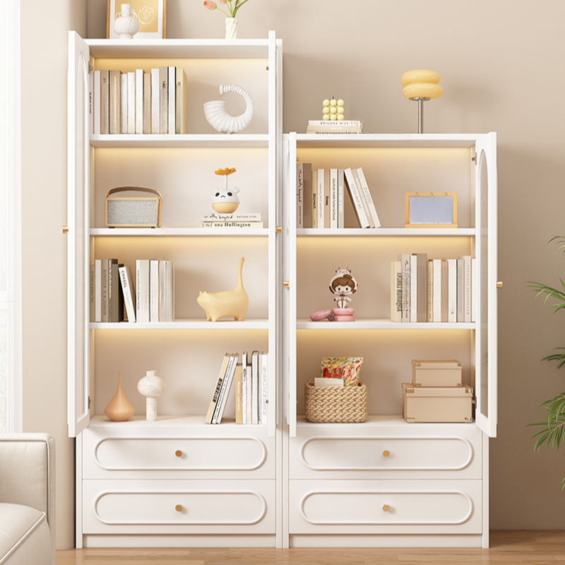 Detached Scratch-immune Accent Cabinet with Glazed Door, Adjustable Shelf, Cabinet Knobs, Soft Close Drawer, and Stain Resistant Finish - image 6