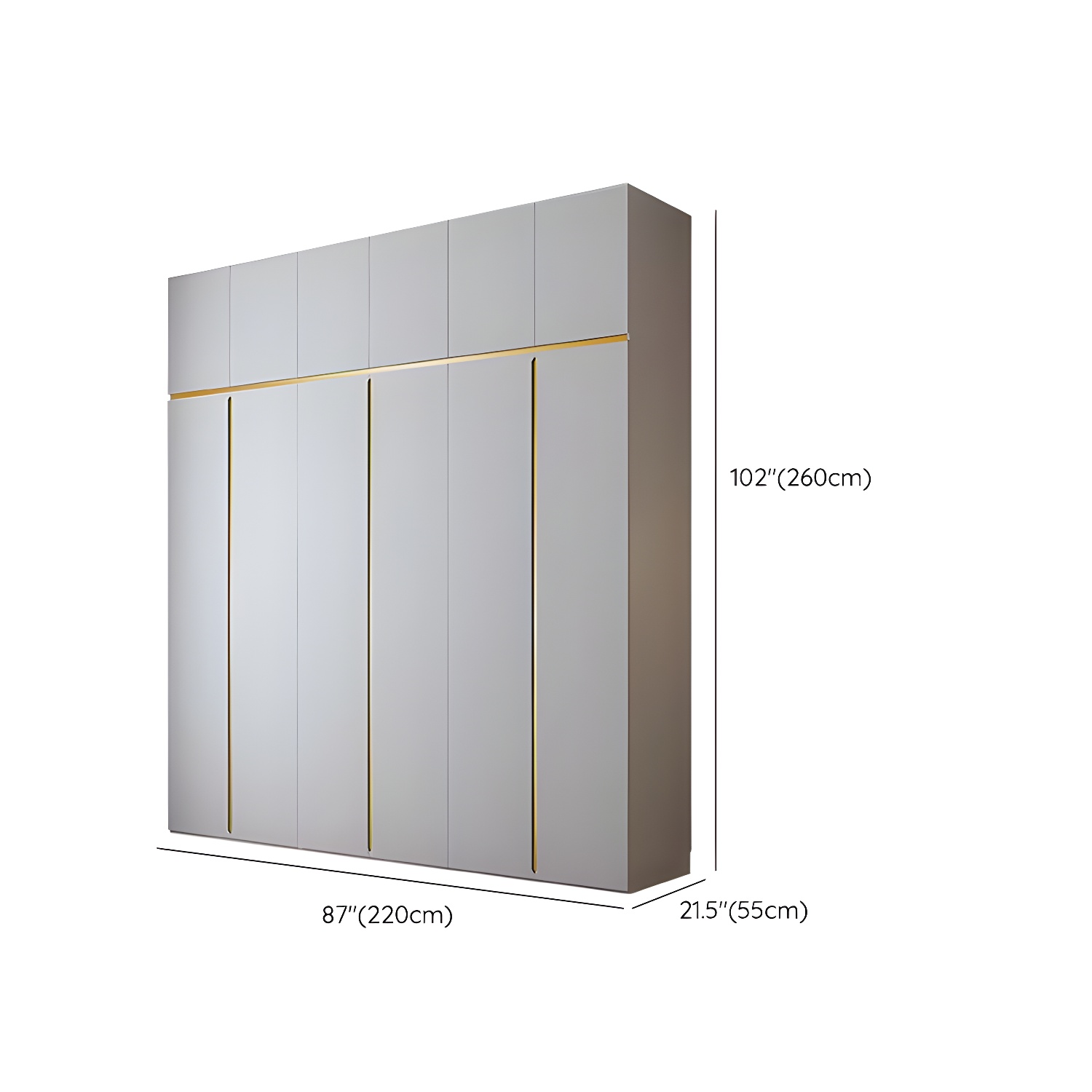 Contemporary Wooden Wardrobe Armoire with Shelves and Garment Rod - image 20