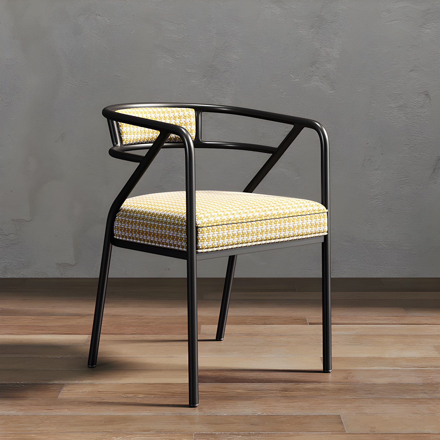 Glam Dining Chair Open Back Upholstered Dining Side Chair with Metal Legs - image 23