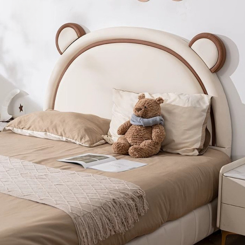 Modish Timber Panel Headboard with No Distressing, Arched Shape for Twin XL/King/Queen Bed, Featuring Sponge Upholstery and Standard Height - image 5