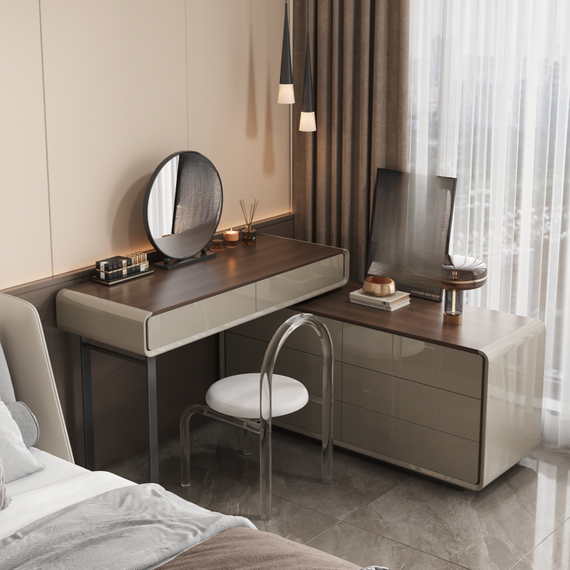 Multi-Purpose Vanity Set with Lighting, Scalable Telescopic Design, Push-Pull 2-in-1 Vanity, Adjustable Touch and Brightness - image 3