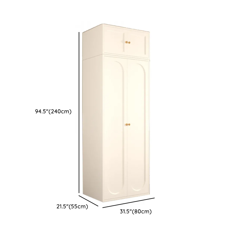 Chalk Casual Unattached Wardrobe with Adaptable Shelf, Soft Close Door, Hanging Rod, and Articulated Mechanism - image 19