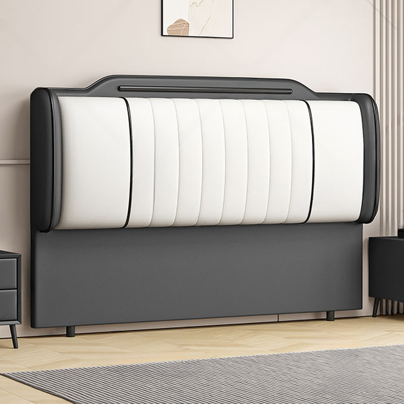 Simplistic Style Wingback Headboard with Camelback Shape in Pine Wood, No Distressing, Available in King/Queen/Full Sizes, Featuring Sponge Upholstery and Standard Height - image 14