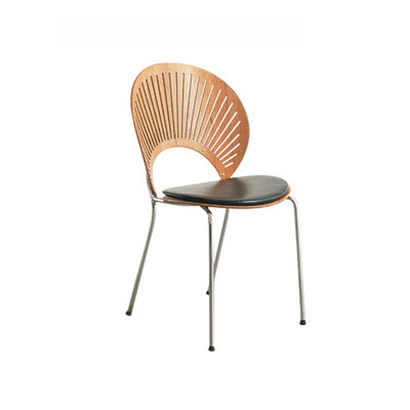 Dining Room Sturdy Side Chair with Outlined Frame and Foot Pads - image 14