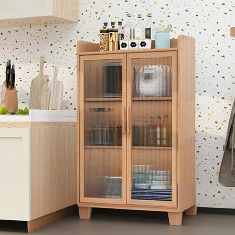 Scandinavian Style Narrow Wood Cabinet 40 cm Buffet & Sideboard Without Drawers Server - image 16