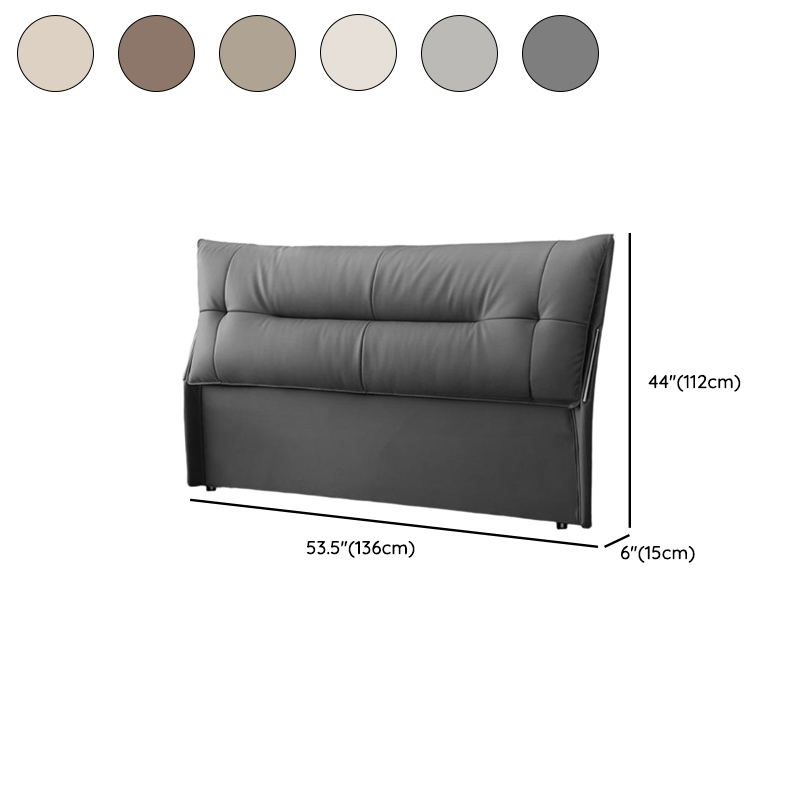 Simplistic Style Panel Headboard with No Distressing, Piled Tufted Rectangular Shape for King/Queen/Full Bed, Cotton Upholstery Fill, Standard Height - image 12