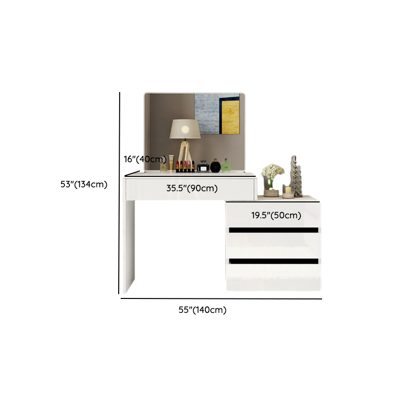 Scalable Manufactured Wood Push-Pull Bedroom Floor Vanity, No Suspended - image 16