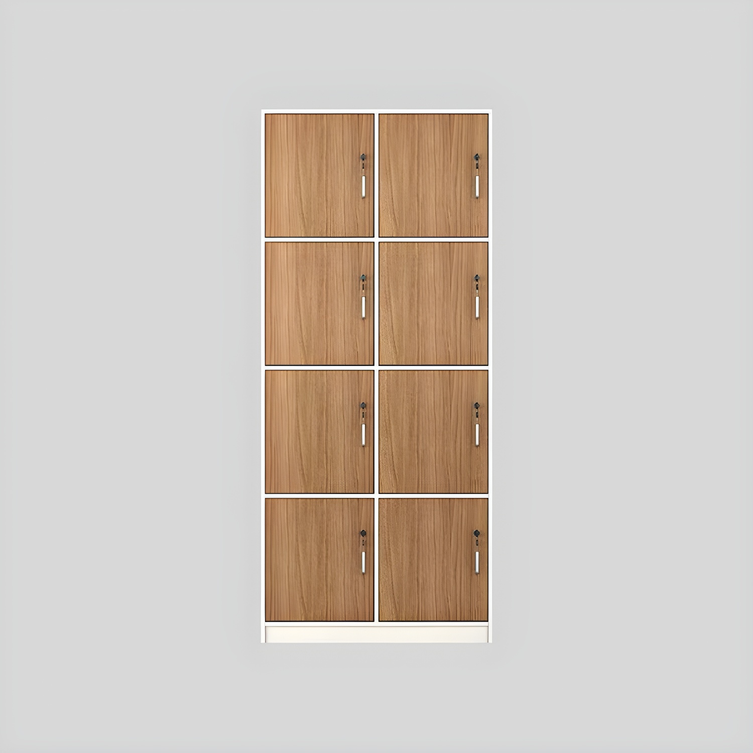 Natural Finish Indoor Cabinet Contemporary Storage Cabinet with Hinged Door - image 9