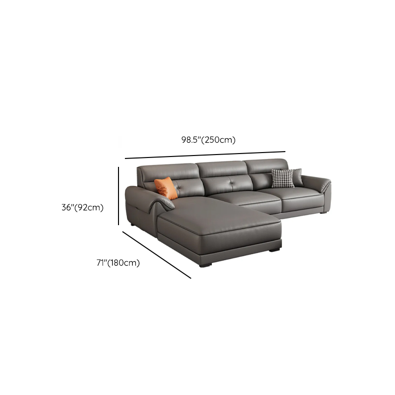 Casual Straight Scratch-repellent Sofa in Dove Grey with Horizontal Orientation, Latex Seat Fill, and Flared Arm - image 17