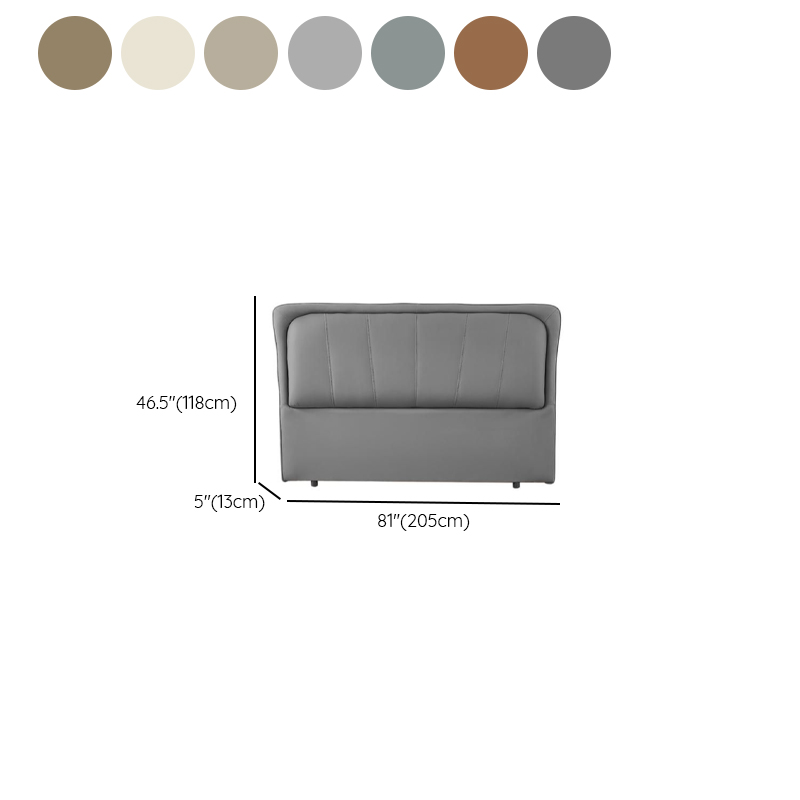 Free-standing Standard Standard（36-55“） Rectangle Full(54"W x 75"L) Panel Headboard With Legs, Sponge Filing and Wood Frame - image 15