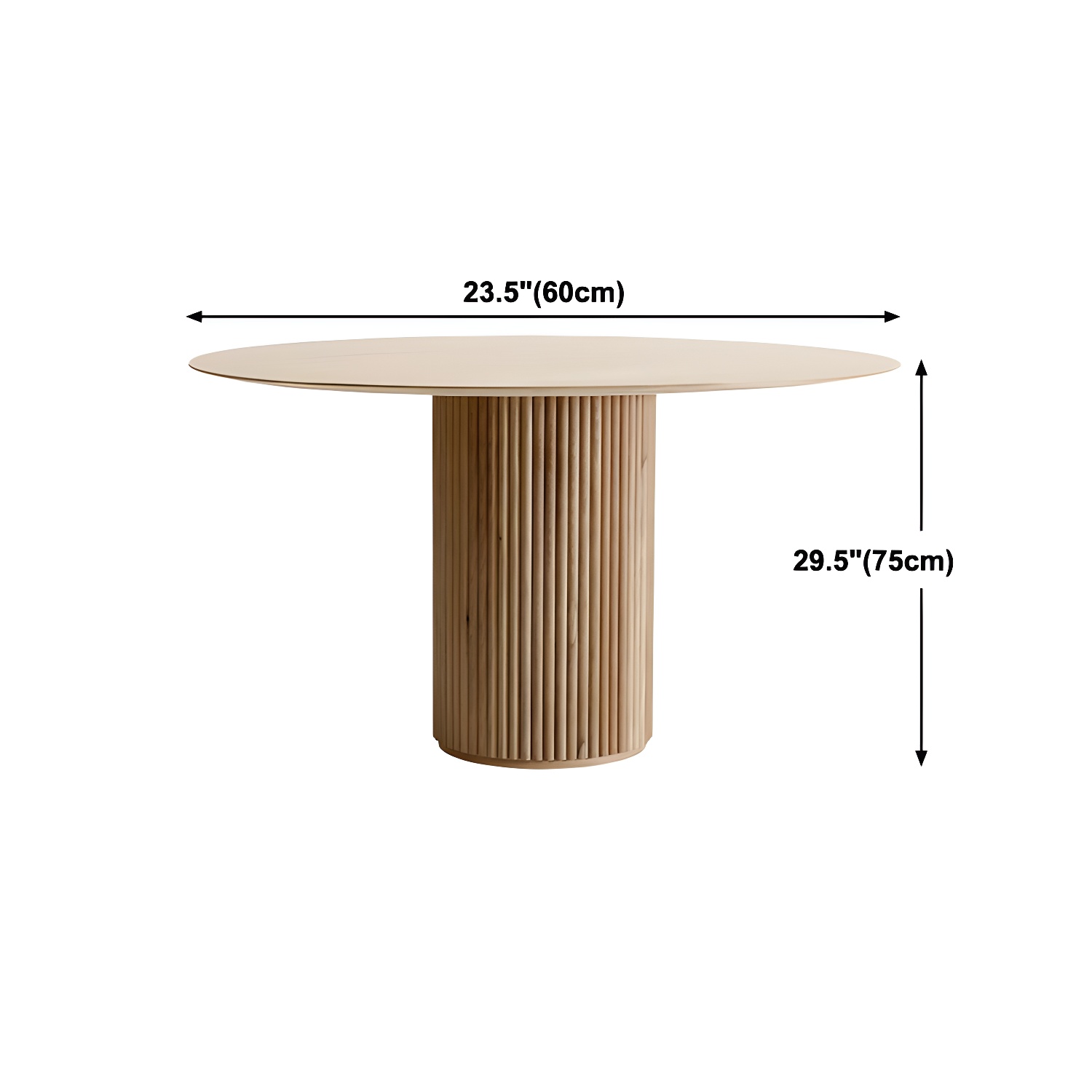 Round Shape Home Dining Table Modern Wooden Dining Room Table - image 12