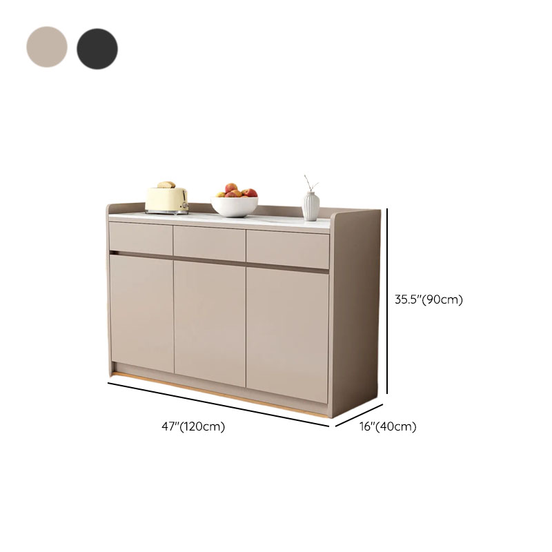 Self-supporting Sintered Stone Sideboard, Adjustable Shelf & Larder, 3 Drawers/2 Drawers, 5 Doors/4 Doors/3 Doors, Standard - image 21