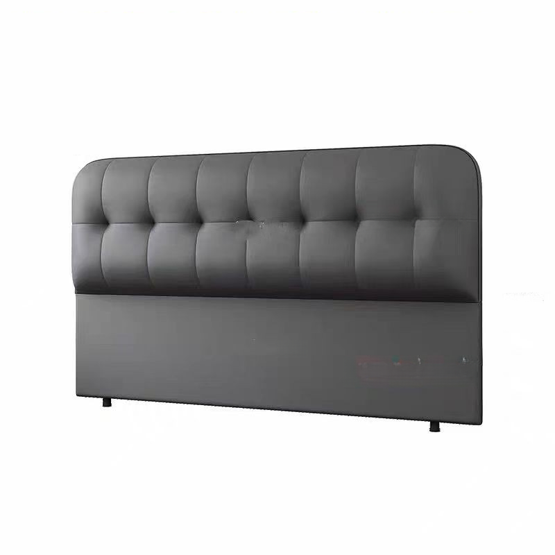 Modern Simple Style Panel Headboard with No Distressing, Piled Tufted Rectangle Design for California King/King/Queen Bed, Featuring Sponge Upholstery and Standard Height