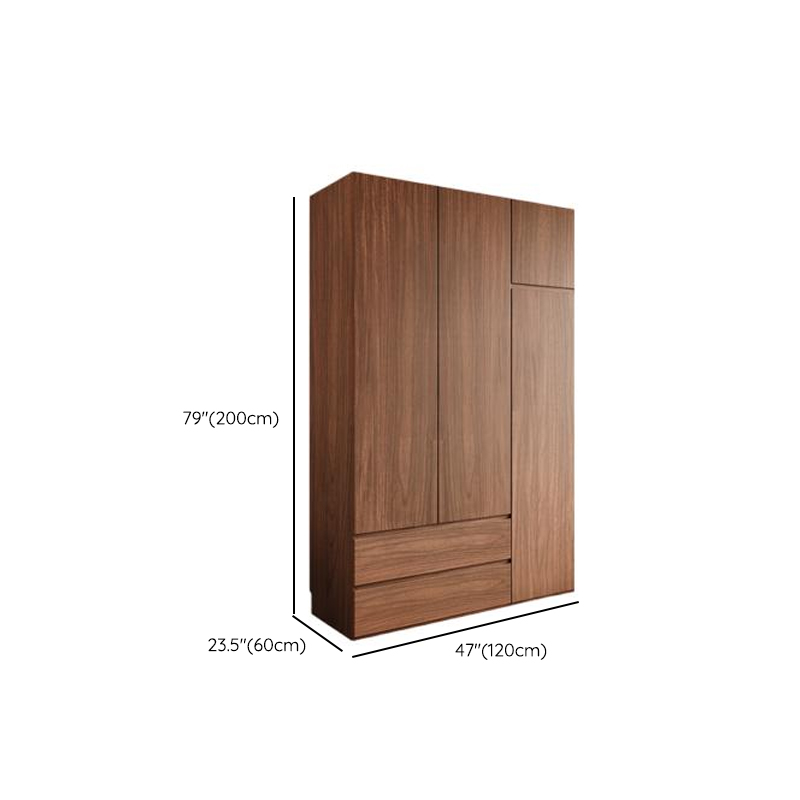 Acorn Minimalist Natural Wood Independent Wardrobe Closet with Soft Close Drawer, Soft Close Door, and Interior Shelves - image 10
