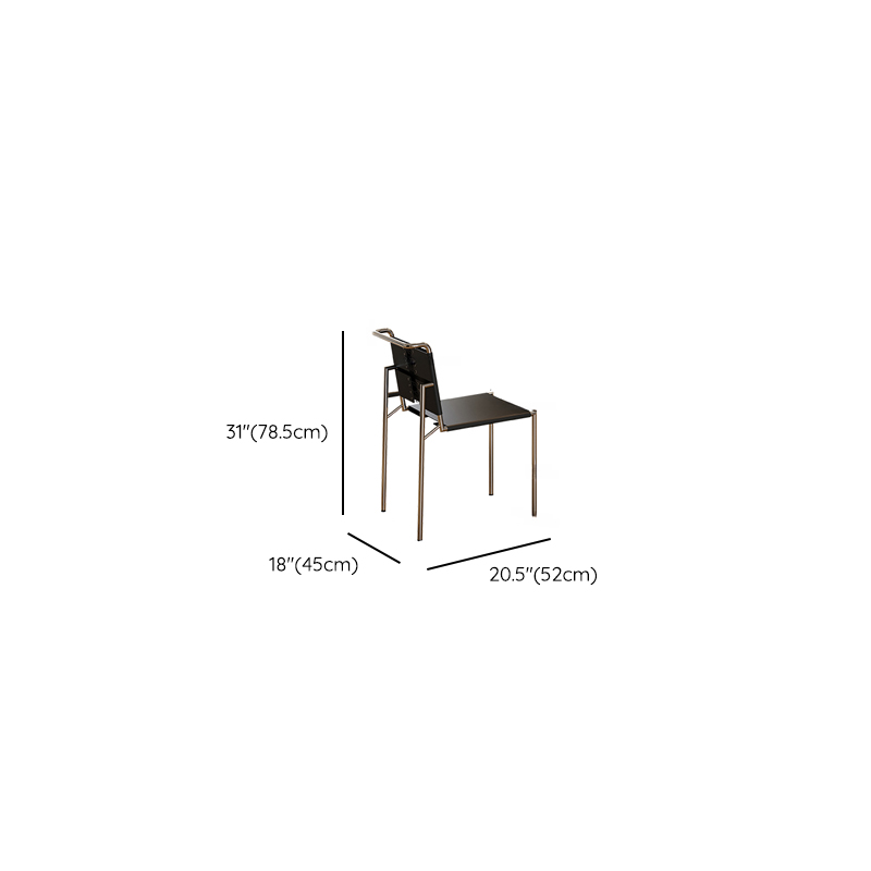 Minimalist Rectangular Dining Table Set with Two-sided Pedestal and Fixed Table, Featuring Back Chairs in Midnight Black - image 15