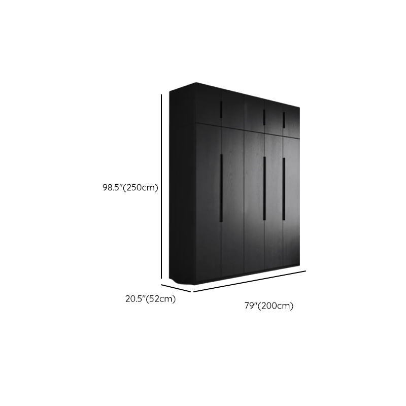 Ink Trendy Timber Wardrobe Armoire with Soft Close Drawer and Door, Interior Shelves, Clothing Rod - image 31