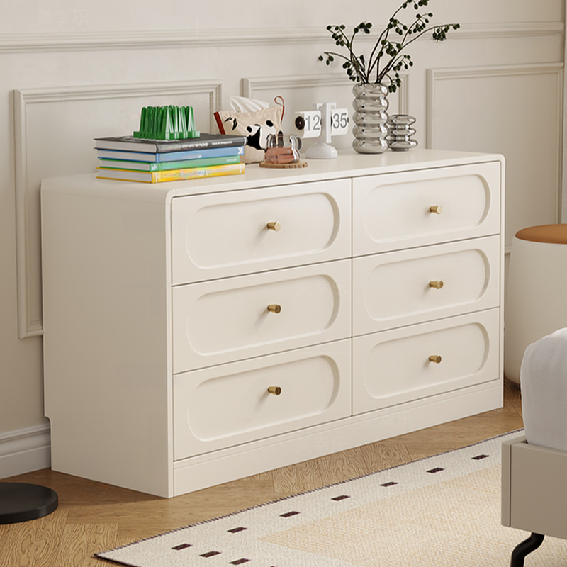 Chalk Casual Composite Wood Console Dresser with 9/6 Drawers in Horizontal Design - image 2
