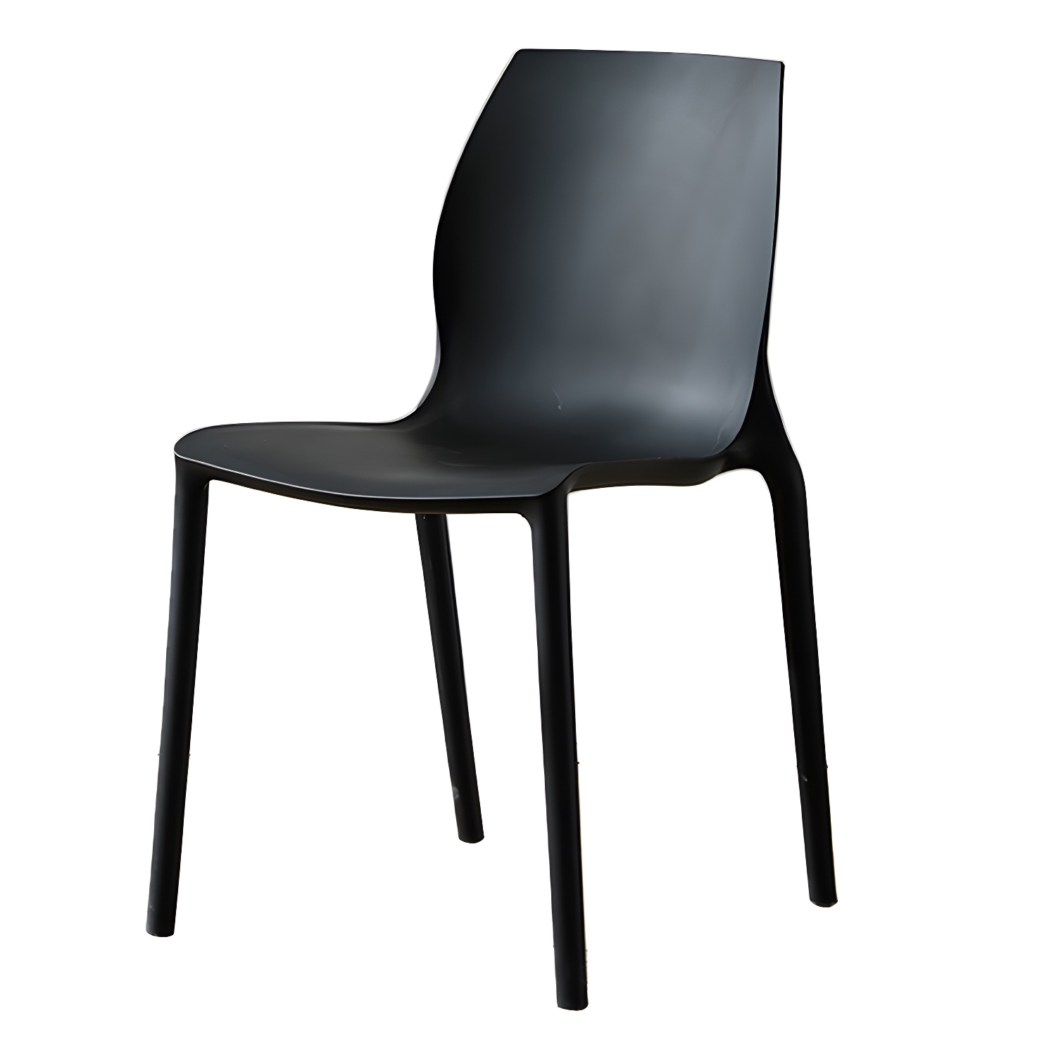 Contemporary Plastic Dining Room Chair Multicolor Stackable Side Chair