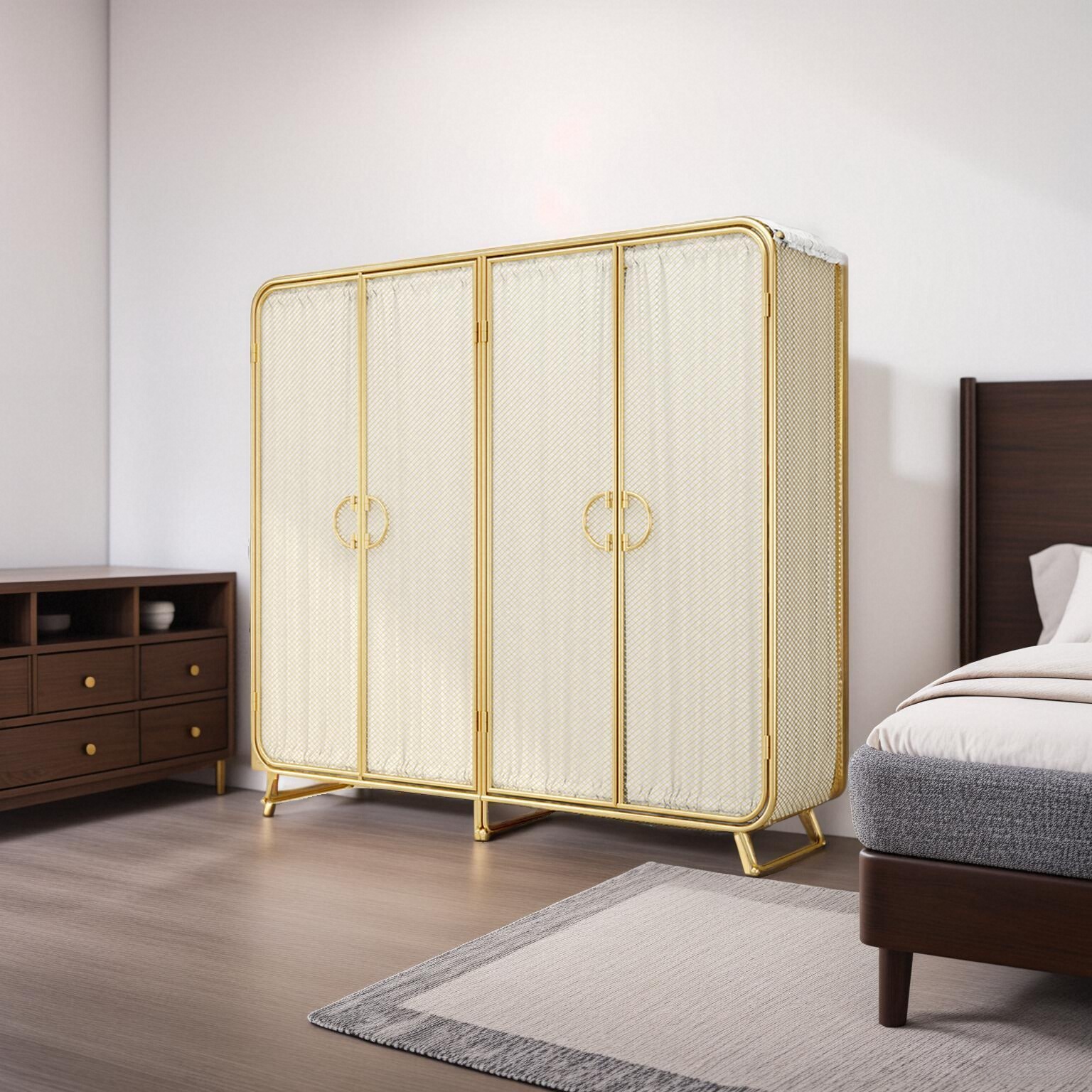 Modish Independent Alloy Almirah with Clothing Rod & Interior Shelves - image 8