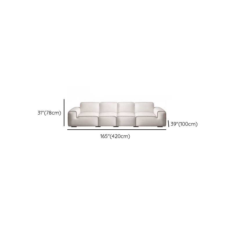 Midnight Black/White Standard Sofa/Loveseat with Armrest for Drawing Room - image 20