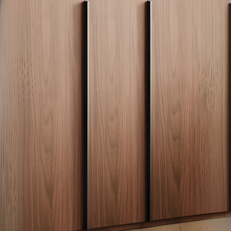 Cocoa Minimalist Pine Wood Wardrobe Closet with Soft Close Drawer, Soft Close Door, Interior Shelves, and Clothing Rod - image 6