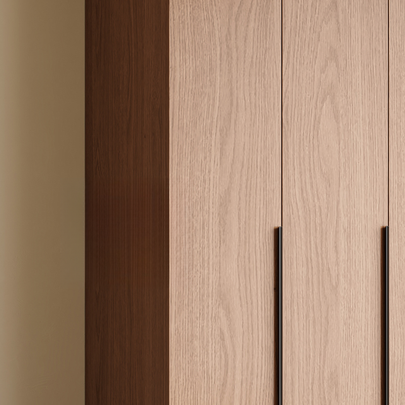 Cocoa Art Deco Self-supporting Cabinet Armoire with Soft Close Drawer, Interior Shelves, and Hanging Rod - image 5