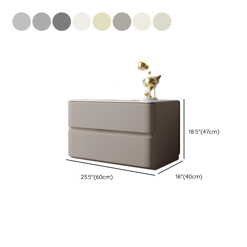 Postmodern Bedside Cabinet Nightstand with 2 Drawers - image 15