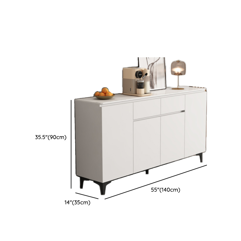 Modish Sideboard with 2 Drawers, 1 Shelf, Larder Storage, Sintered Stone Countertop, and 2/3 Doors - image 25