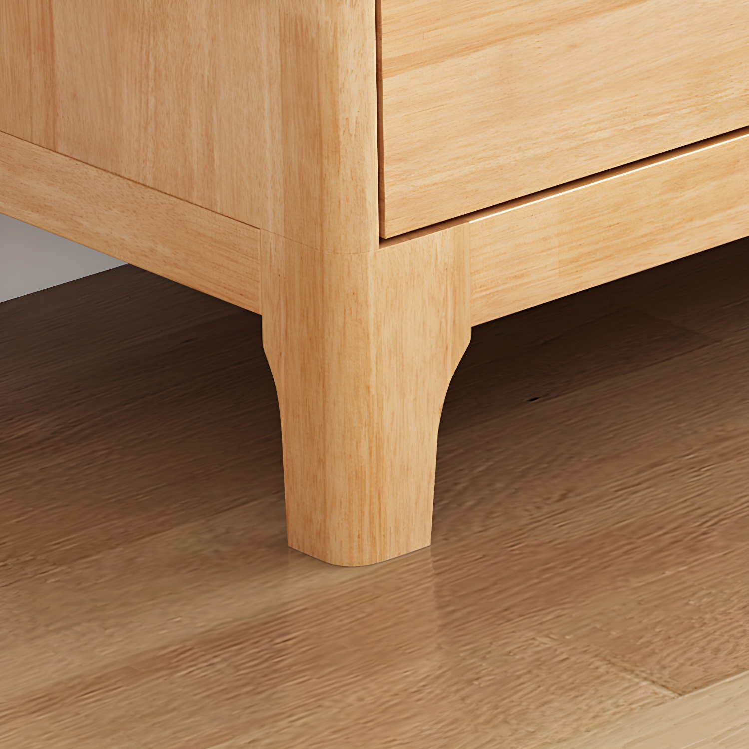 Scandinavian Open Shelf TV Console 2-Cabinet TV Stand with Soft Close Drawers - image 10