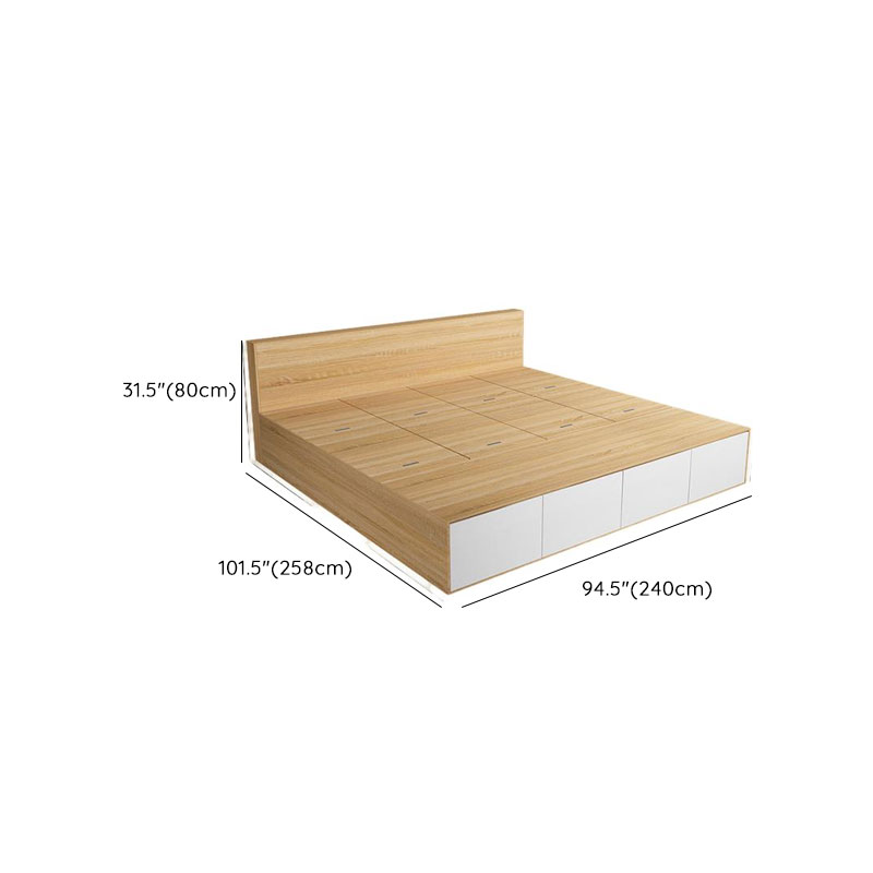 Natural Color Solid Color Storage Included with Storage Drawer for Bedroom - image 12