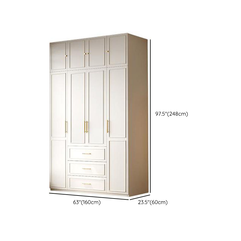 Modern Manufactured Wood Standalone Almirah with Soft Close Drawer, Soft Close Door, Interior Shelves, and Hanging Rod - image 15