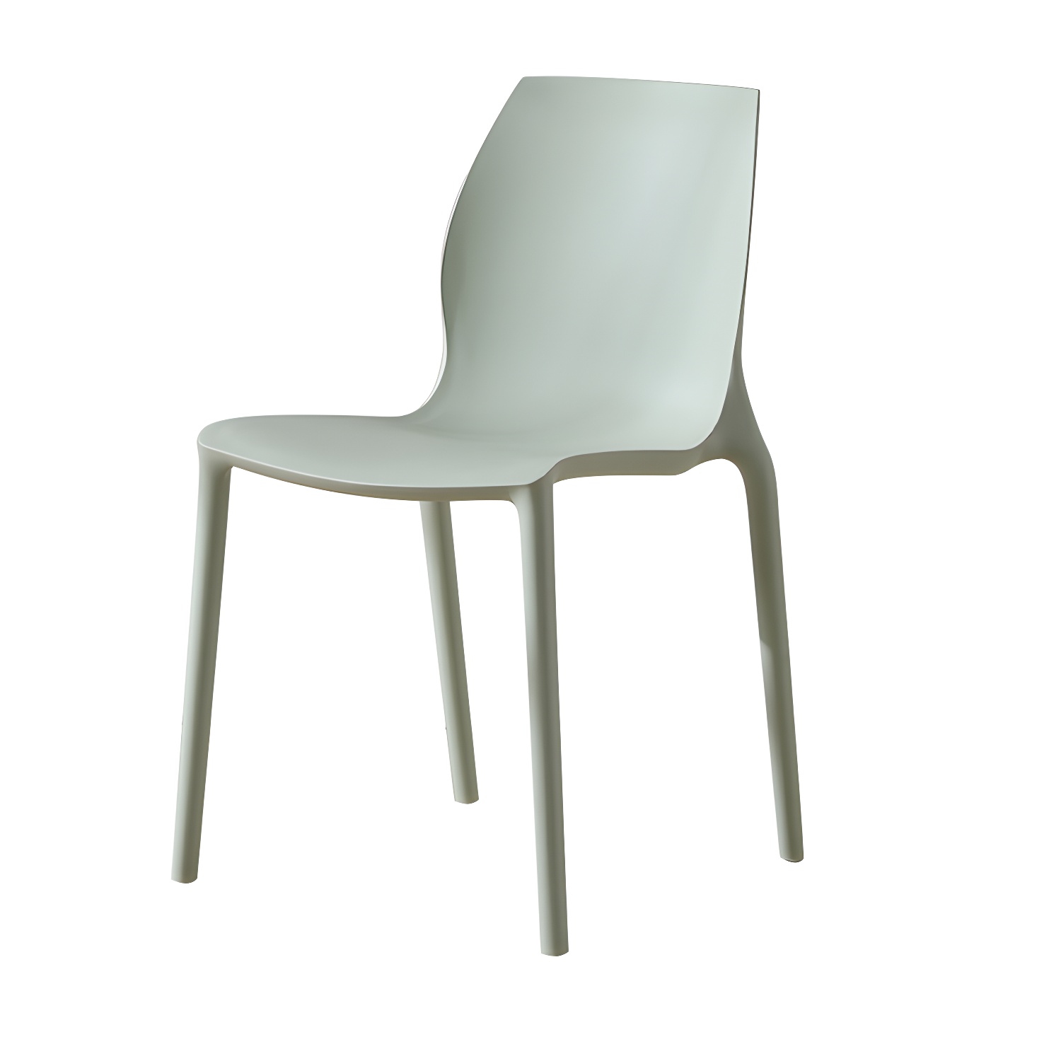Contemporary Plastic Dining Room Chair Multicolor Stackable Side Chair - image 3