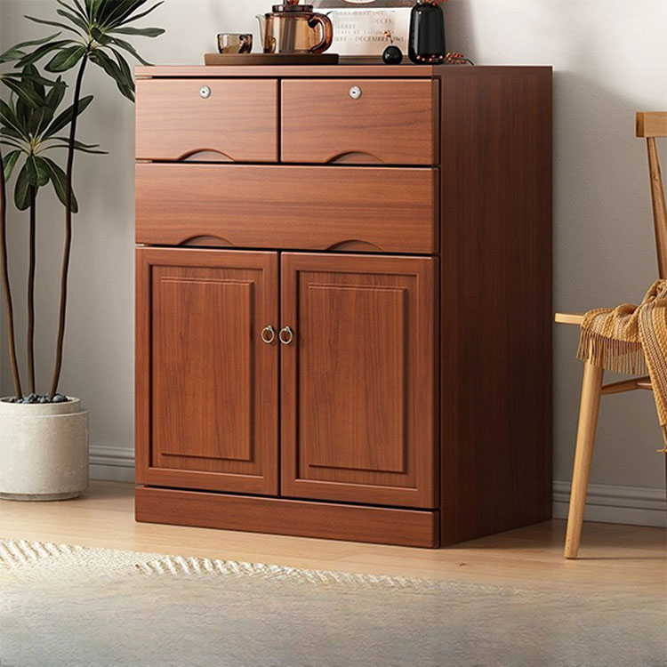Modern Solid Wood Combo Dresser with Shelves, Drawers, and Cabinet Storage - image 2