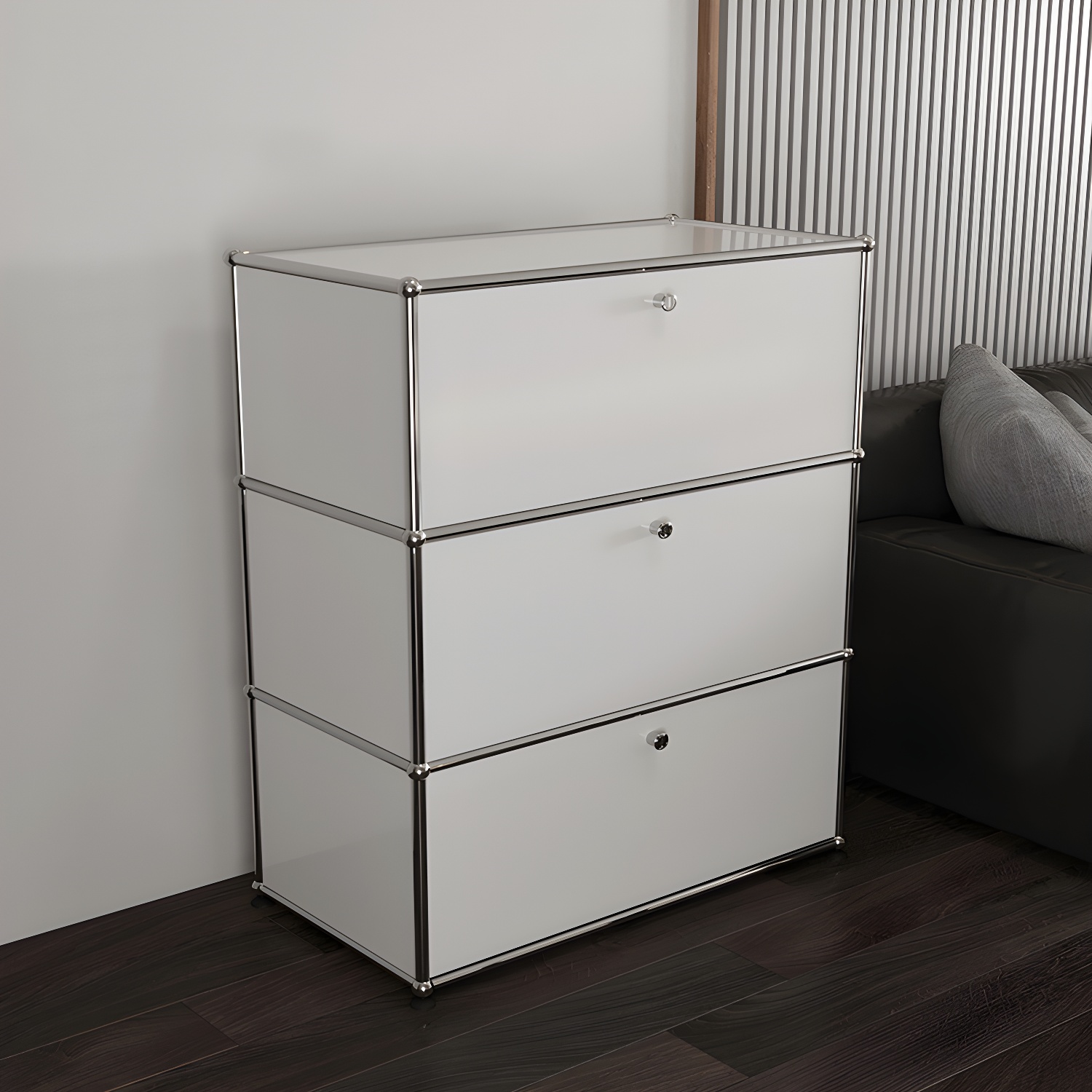 Modern Rectangle Storage Server Metal Sideboard for Dining Room - image 17