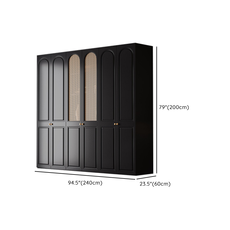 Modish Wood Independent Wardrobe Armoire with Compartments, Soft Close Door, and Interior Shelves - image 16