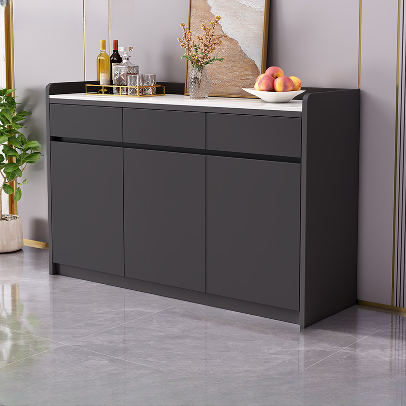 Self-supporting Sintered Stone Sideboard, Adjustable Shelf & Larder, 3 Drawers/2 Drawers, 5 Doors/4 Doors/3 Doors, Standard