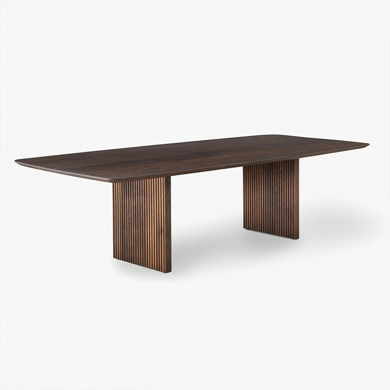 Modern Rectangle Wood Standard Table Height Dining Table , 8 Person/For 6/4 Person Fixed Table