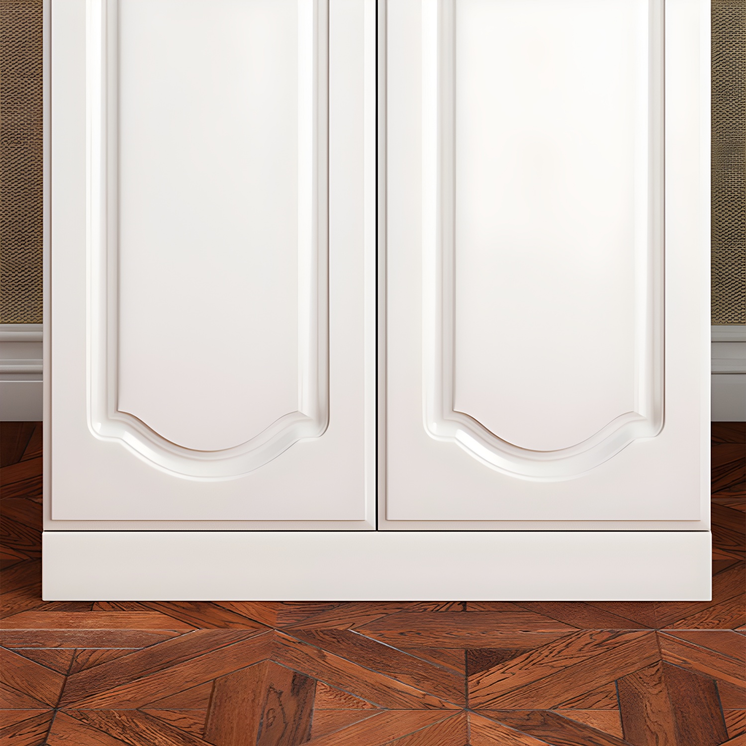 White Wardrobe Closet with Drawer French Country Wardrobe Cabinet - image 6