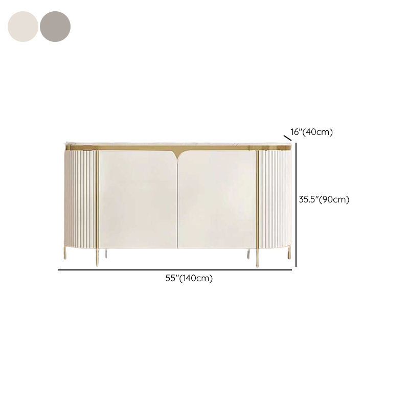 Glamorous Ground Sideboard with Standard/Narrow Size, 1 Shelf, Cabinets, Sintered Stone Countertop, and 2 Doors - image 21