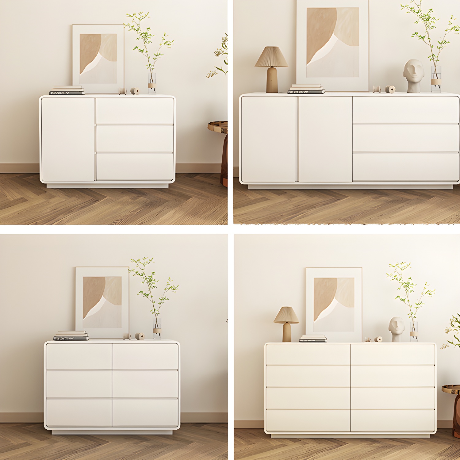 Modern White Double Dresser with Drawers and Soft Close Glides - image 9