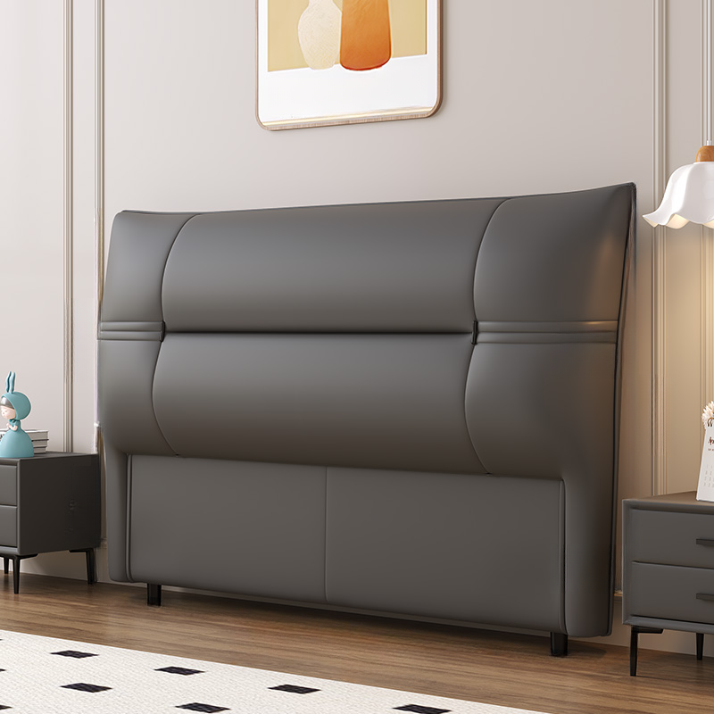 Simplistic Panel Headboard with No Distressing, Piled Tufted Rectangular Shape for King/Queen/Full Bed, Featuring Sponge Upholstery and Standard Height