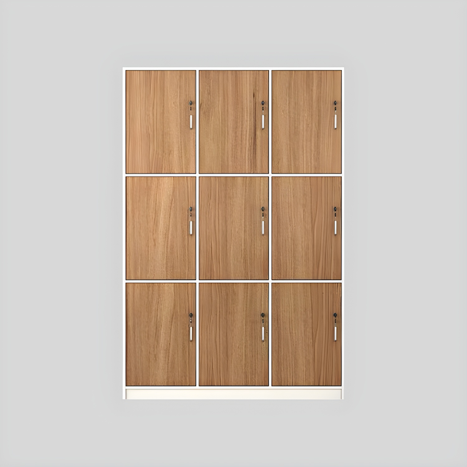 Natural Finish Indoor Cabinet Contemporary Storage Cabinet with Hinged Door - image 5