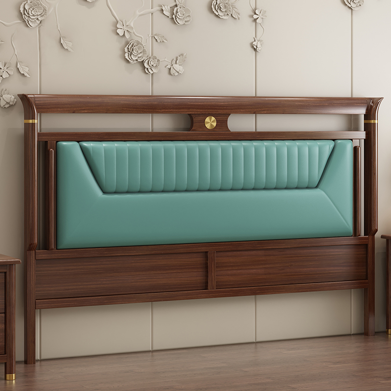 Trendy Panel Headboard in Natural Wood with No Distressing, Rectangle Shape for King/Queen/Full Bed, Featuring Sponge Upholstery and Standard Height - image 3