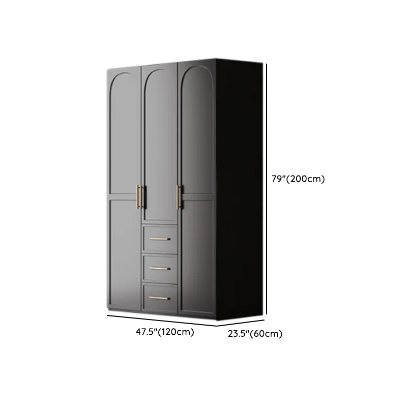 Modern Lumber Independent Wardrobe Armoire with Soft Close Drawer, Soft Close Door, and Interior Shelves - image 9