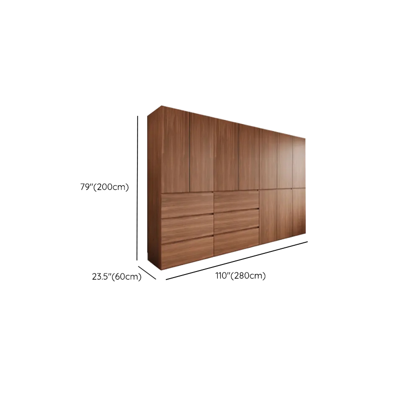 Acorn Minimalist Laminate Wardrobe Closet with 3-Drawer/6-Drawer, Soft Close Door, Interior Shelves, and Clothing Rod - image 21